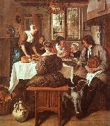 Jan Steen Grace Before Meat oil painting picture wholesale